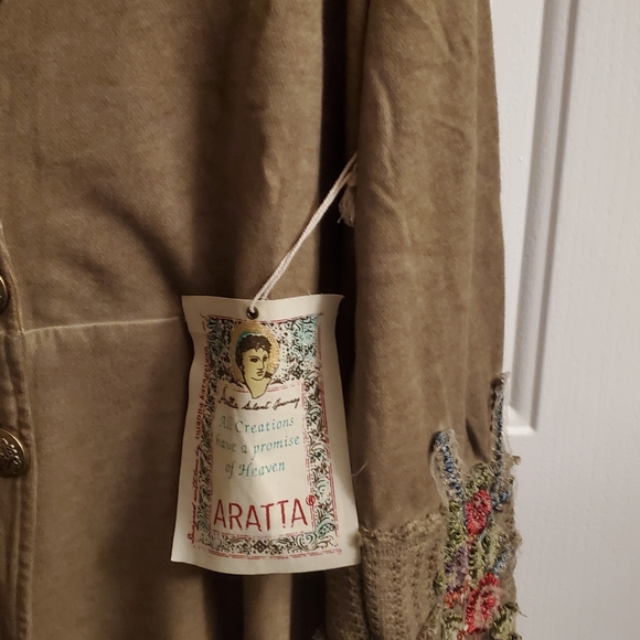 NWT Aratta Heart Of Autumn Embroidered Coat - Picture 2 of 13